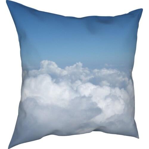 Thick layer cloud sky pillow cover fashion sofa bedroom color home decoration pillow white cloud sky pillow