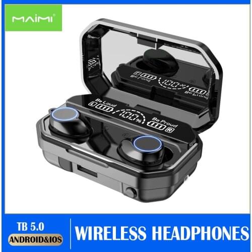 A16 TWS Bluetooth 5.0 Earphones Charging Box Wireless Headphone 9D Stereo Sports Waterproof Earbuds Headsets With Microphone