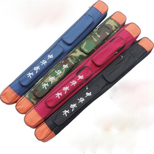 High quality Thicken canvas martial arts sword bags wushu knife package tai chi kung fu bag