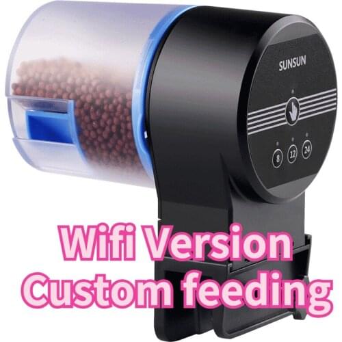 Wi-Fi Version Custom Feeding Feeder Automatic Fish Tank Feeding Koi Feeder Aquarium Intelligent Timing Fish Feeding Machine