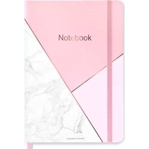 Journal/Ruled Notebook - Ruled Journal with Thick Paper, 5.5" x 8.25", Hardcover with Back Pocket + Bookmark + Round Corner Pape