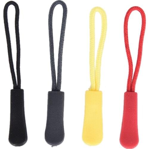 10Pcs Color Zipper Pull Bag Tactical Backpack End Fit Rope Tag Fixer Zip Cord Tab Accessories Zip Puller DIY Zipper Head