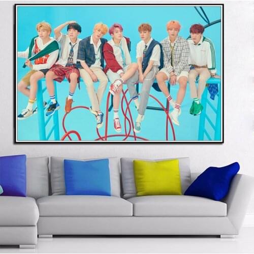 5D DIY Diamond Painting Kpop Bangtan Boy Diamond Embroidery Full Cross Stitch Kits Pictures Mosaic Home Decor