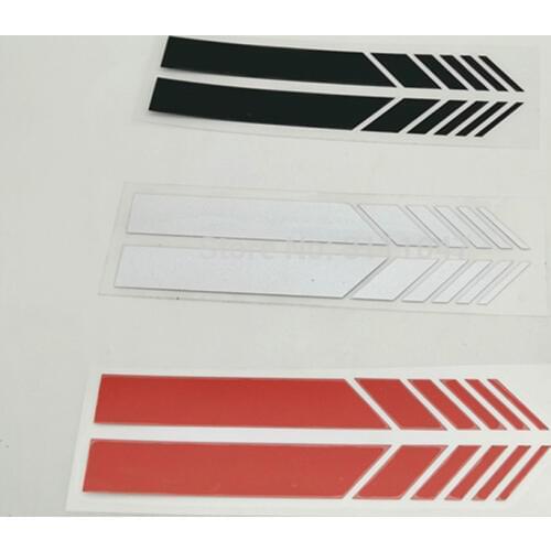 Car Rearview Sticker Stripe for skoda h7 volkswagen golf 4 ford focus 3 toyota auris seat exeo bmw e46 audi tt nissan juke