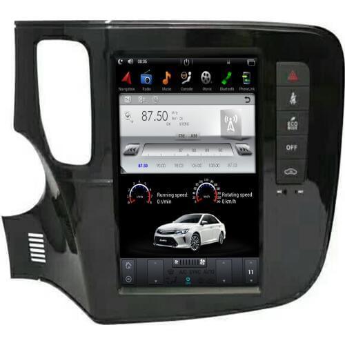 Vertical Screen Tesla Style Android 9.0 7.1 6.0 10.4 Car Multimedia Player For Mitsubishi Outlander Radio Navigation SystemsGPS