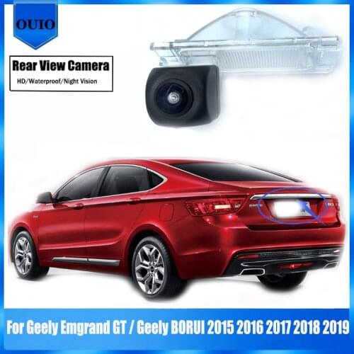 HD rear camera For Geely Emgrand GT / Geely BORUI 2015 2016 2017 2018 2019 ccd Night Visio Reversing Camera License Plate Camera