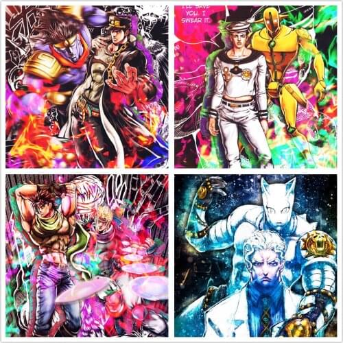Canvas Poster HD Printed Painting JoJos Bizarre Adventure Japan Anime Pictures Modular For Living Room Home Decoration Wall Art