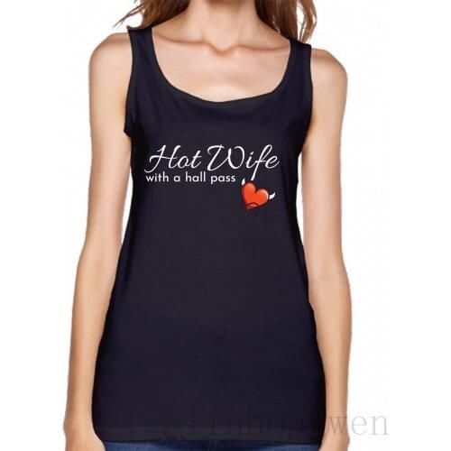Hotwifer A Swinger Hot Wife With A Hall Tank Top Basic Summer Crew Neck Top Customize Sexy Outfit Interesting Vest