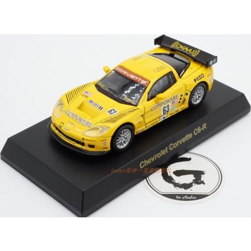 Kyosho 1/64 Chevrolet Corvette C6-R Diecast Collection of Simulation Alloy Car Model Children Toys