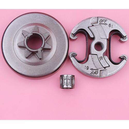 .325 7T Clutch Drum Bearing Assembly Kit For Husqvarna 455 460 Rancher Chainsaw Part 537291702, 537110503