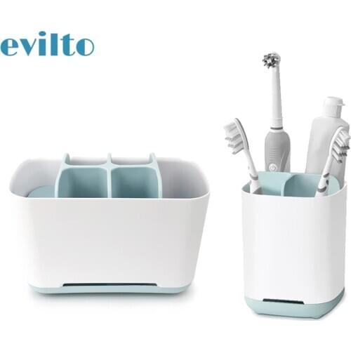 Multi-function Bathroom Storage Box Toothbrush Holder Shaving Makeup Brush Electric Teeth Brush Toothpaste Holder Organizer Case