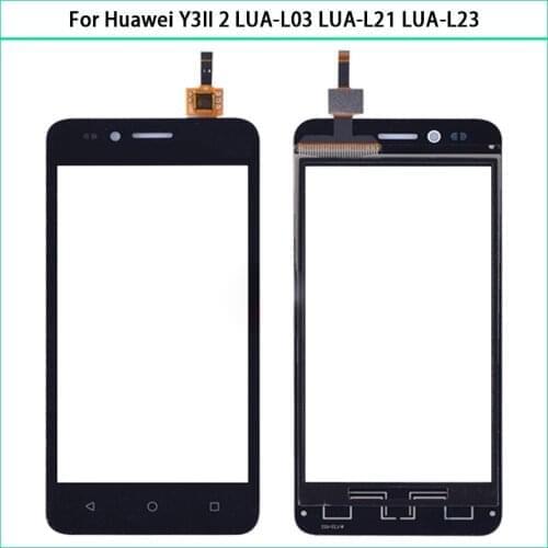 New Y3 II TouchScreen For Huawei Y3II 2 LUA-L03 LUA-L21 LUA-L23 Touch Screen Panel Digitizer Sensor Front Glass Lens Replacement