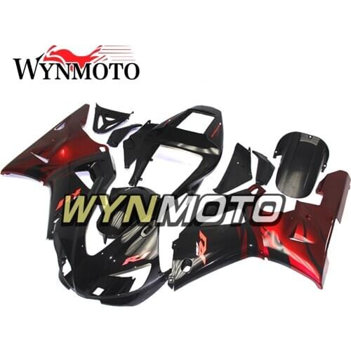 Full ABS Injection Plastics Fairings For Yamaha YZF1000 R1 Year 1998 1999 98 99 Motorcycle Fairing Kit Red Black Flames Covers