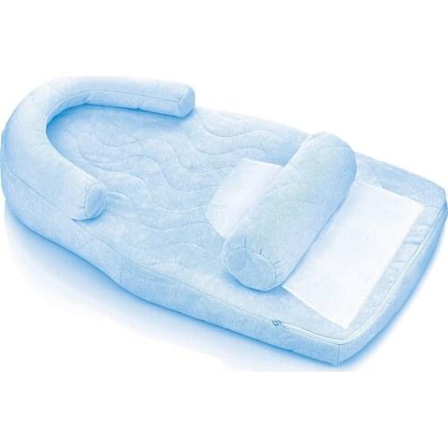 Reflu And Flat Head Pad Blue Baby Comfortable Pillow Breathable Fabric Quality Sleeping Cushion Pillow Pillow decorate Portable