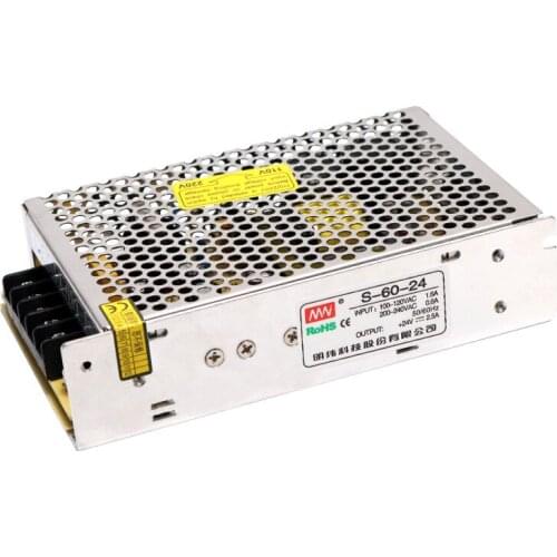 Industrial Switching Power Supply S-60-24 Exchange220Vto DC12V 24VTransformer60WSecurity MonitoringLED