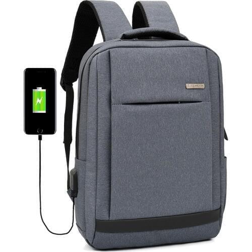 Backpack in Men’s Casual Daypacks School Bag Laptop Backpack Boys Travel Backpack USB Charge 2019 Trend Fashion school Bags Esco