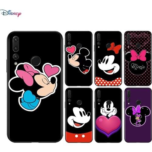 Silicone Cover Black Mickey mouse For Huawei Honor V30 30 X10 30i 10X 30S 20S View 20 V20 Pro Plus Lite RU Soft Phone Case
