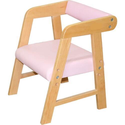 Solid Wood Kids Chair with Backrest Household Lifted Leisure Gaming Chair Dining Stool Kindergarten Adjustable Children Chair