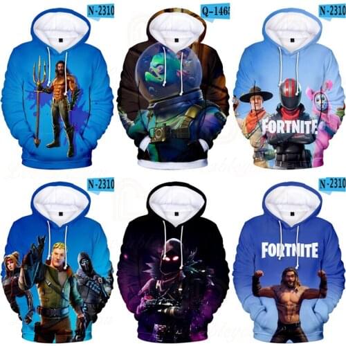 Fortnite Battle Royale Victory Cartoon Hoodie Game 6 To 19 Years Kids Hero Sweatshirt 3D Hoodie Boys Girls Tops Children Clothes