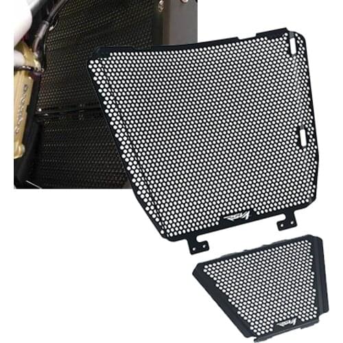 For Aprilia RS V4 1000 Motorcycle Radiator Guard Grille Cover Protector oil cooler Cover RS V4 RSV4 1000 Factory APRC RF Factory