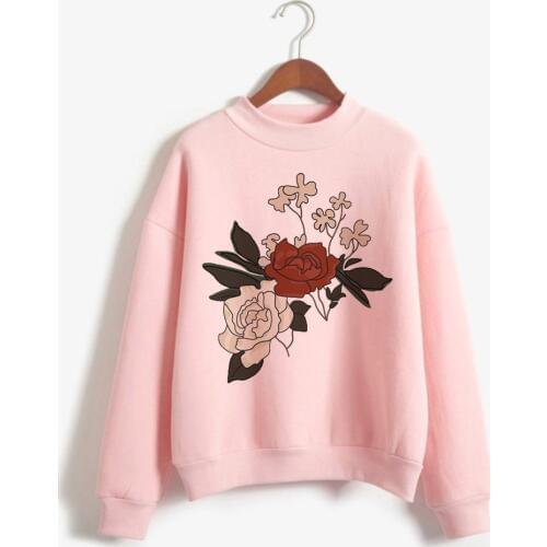 Shawn Mendes Hoodie Sweatshirt Women Flower Print Streetwear Hoodies Fashion Sweatshirts Graphic Pullovers Hoody Female