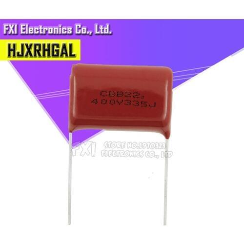 10PCS 400V335J 3.3uF Pitch 25mm 400V 335 3300nf CBB Polypropylene film capacitor new