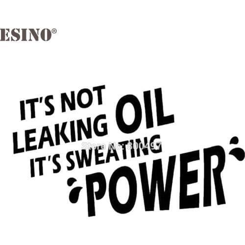 10 x Car Styling New Fashion Decal It Is Not Leaking Oil Its Sweating Powder Creative Reflective Sticker Whole Body Decal