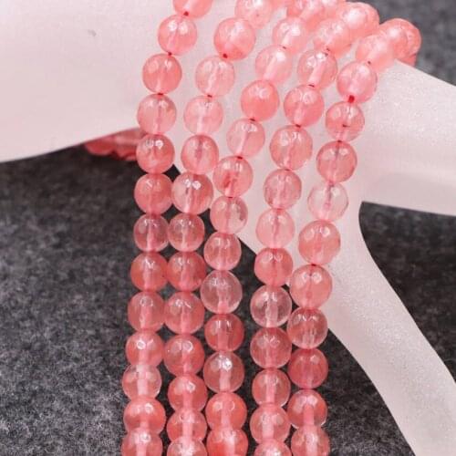 15"/strand Pink Watermelon Tourmaline Loose Crystal Spacer Stone Beads for Jewelry Making DIY Necklace Bracelet Accessories B226