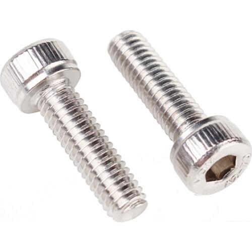 50Pcs M5 x 8mm/10mm/12mm/16mm/20mm Stainless Steel Screws Allen Hex Socket Head Screw Bolt Fastener