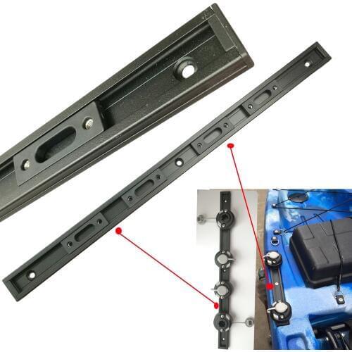 550mm Aluminum Kayak Slide Track Rails Bracket DIY Accessories Fishing Rod Holder Mounting Base Rack Tackle Kit