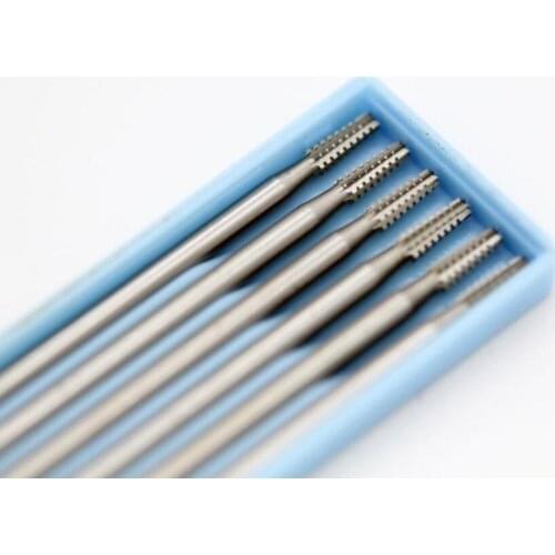 Cone burs seset 6PCS Dental Tungsten Steel Carbide rotary Burs Fissure Drill Bit Jewelry madking Tools