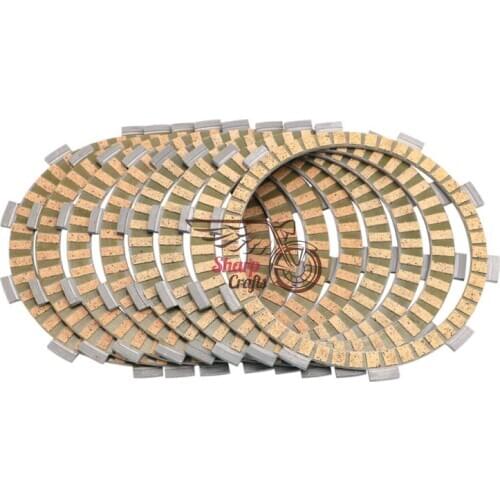 8x Engine Carbon Fibre impregnated Clutch Friction Plate Disc Kit For HONDA CBR600 CBR600RR CBR600FR F5 F2 F3 F4 CBR900RR CBR919
