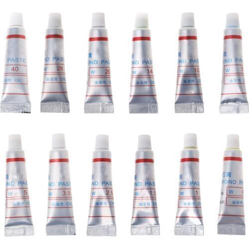 2pcs Diamond Abrasive Paste Compound Micron Glass Metal Polishing Grinding Tool 2019