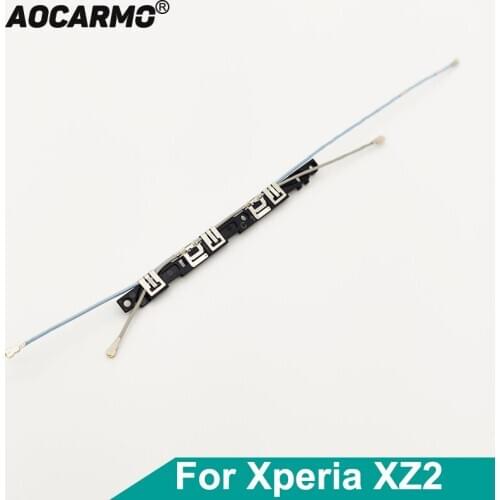 Aocarmo For Sony Xperia XZ2 H8216 H8266 H8276 H8296 Wifi Wire Antenna Signal Connector Flex Cable With Bracket Radio Frequency