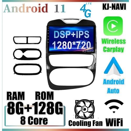 6+128GB Android 11.0 For Renault Clio 4 BH98 KH98 2016 2017 2018 2019 Car Radio CARPLAY GPS Navigation Multimedia NO DVD