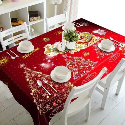 Babson New Year Tablecloths On The Table