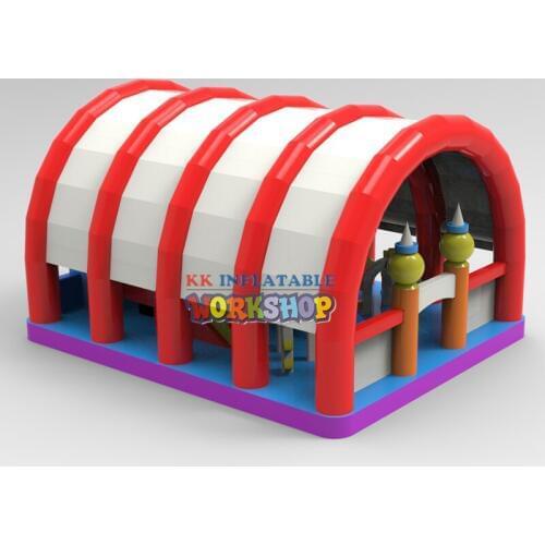 Outdoor Large Inflatable Playground Kids Entertainment Giant Jumping Castle Roof Bouncer
