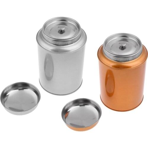 Tea Coffee Sugar Canister Stainless Steel Dried Fruits Container Bottle Tin Tank