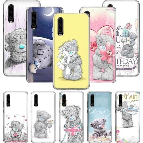 Teddy Me To You Bear Case For Huawei P40 P30 P20 P10 Mate 30 20 10 Pro Lite P Smart Plus + Z Cover Phone Shell Coque