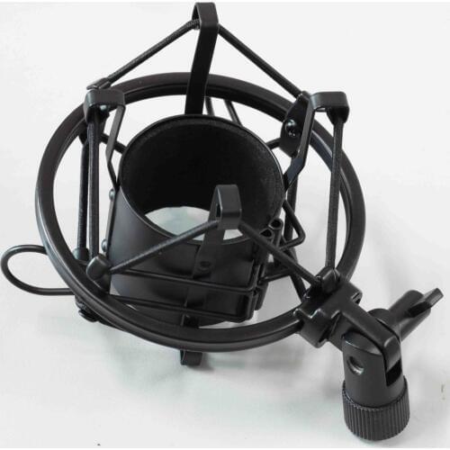 Black Microphone SHOCKMOUNT Holder fits many large body microphones