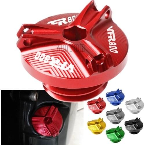For Honda VFR800/VFR800F/VFR 800 VTEC/Fi/W1 Motorcycle M20*2.5 CNC Aluminum Engine Oil Cap Plug Oil Filler Cup Cover Bolt Screw