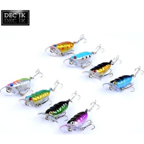 Jerkbait Minnow Artificial/Fake Bait For Fishing Lure/Tackle/Accessories Crankbait Wobbler Carp Bass Insect Cicada Swimbait 8pcs