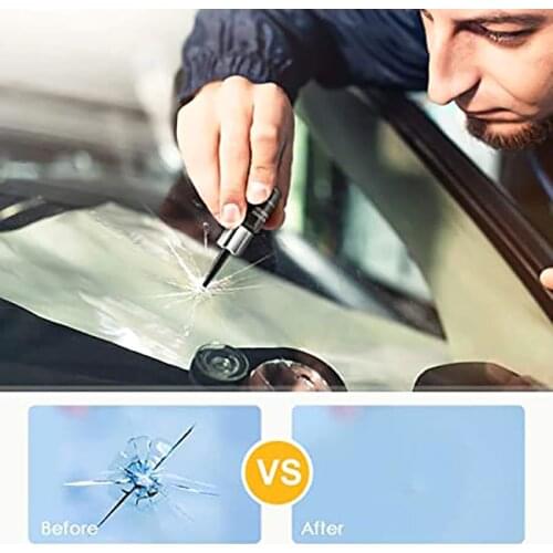 Car Windshield Repair tool DIY Window Repair Tools Windscreen Glass Scratch Crack Restore Window Screen resin+blade+strips
