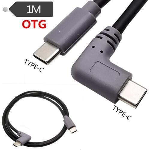 TYPE-C to TYPE-C LeTV Type-C mobile phone charging line OTG adapter cable Elbow right angle 90