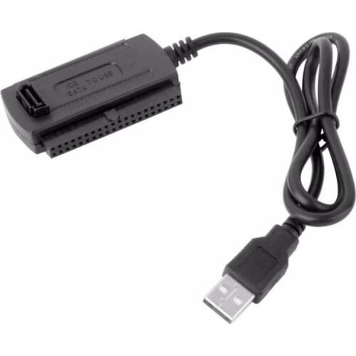 SATA/PATA/IDE Drive to USB 2.0 Adapter Converter Cable for 2.5 / 3.5 Inch Hard Drive / 5 inch Optical Drive with External AC Pow