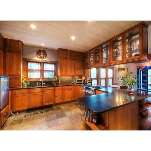 Maple kitchen cabinet Foshan furniture factory high quality solid wood kitchen cabinets furniture buying agent