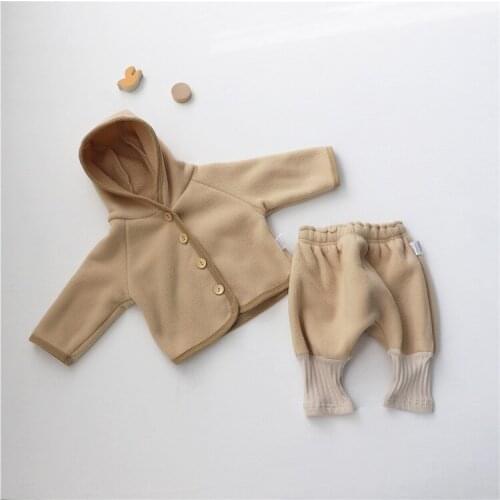 Boy Clothes Set Child Coat and Pants Pants for Girls Newborn Baby Outfit Baby Clothing To 2 Mos Winter Korean Infant Clothing