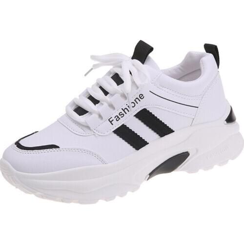 New Women Designer White Casual Shoes Platform High Quality Fashion Outdoor Girls Comfortable Sneakers De Mujer Tenis Feminino