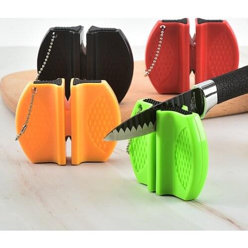 Mini Ceramic Rod Knife Sharpener Two-stage Tungsten Portable Butterfly Type Whetstone Sharpener Sharpening Knives Stone