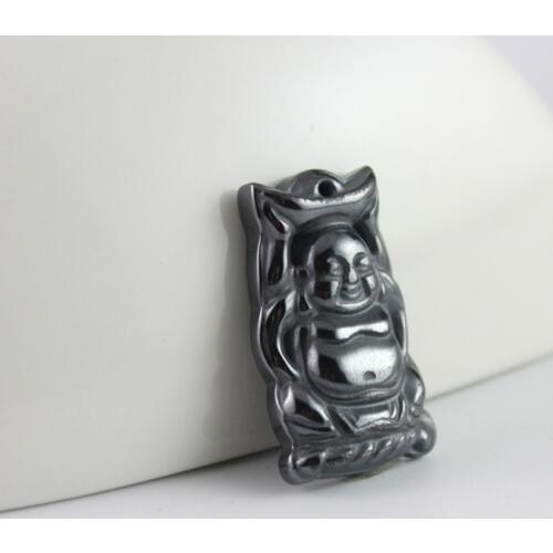 Fashion hot sale hematite Budda pendant accessories diy accessories HP1032